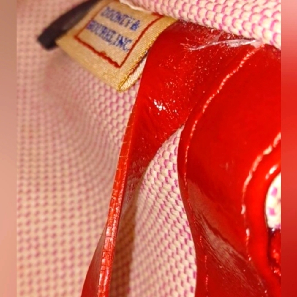 Dooney & Bourke Patent Leather Red Satchel - Picture 12 of 12